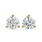 Round Diamond Stud Earrings