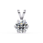 Diamond pendant on a white background