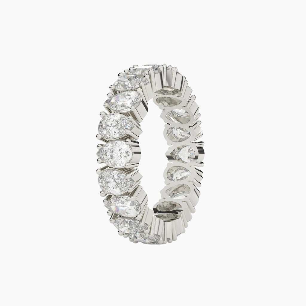 Diamond ring with a white background