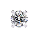 Round Cut Lab Grown Diamond Earrings With 4 Prong