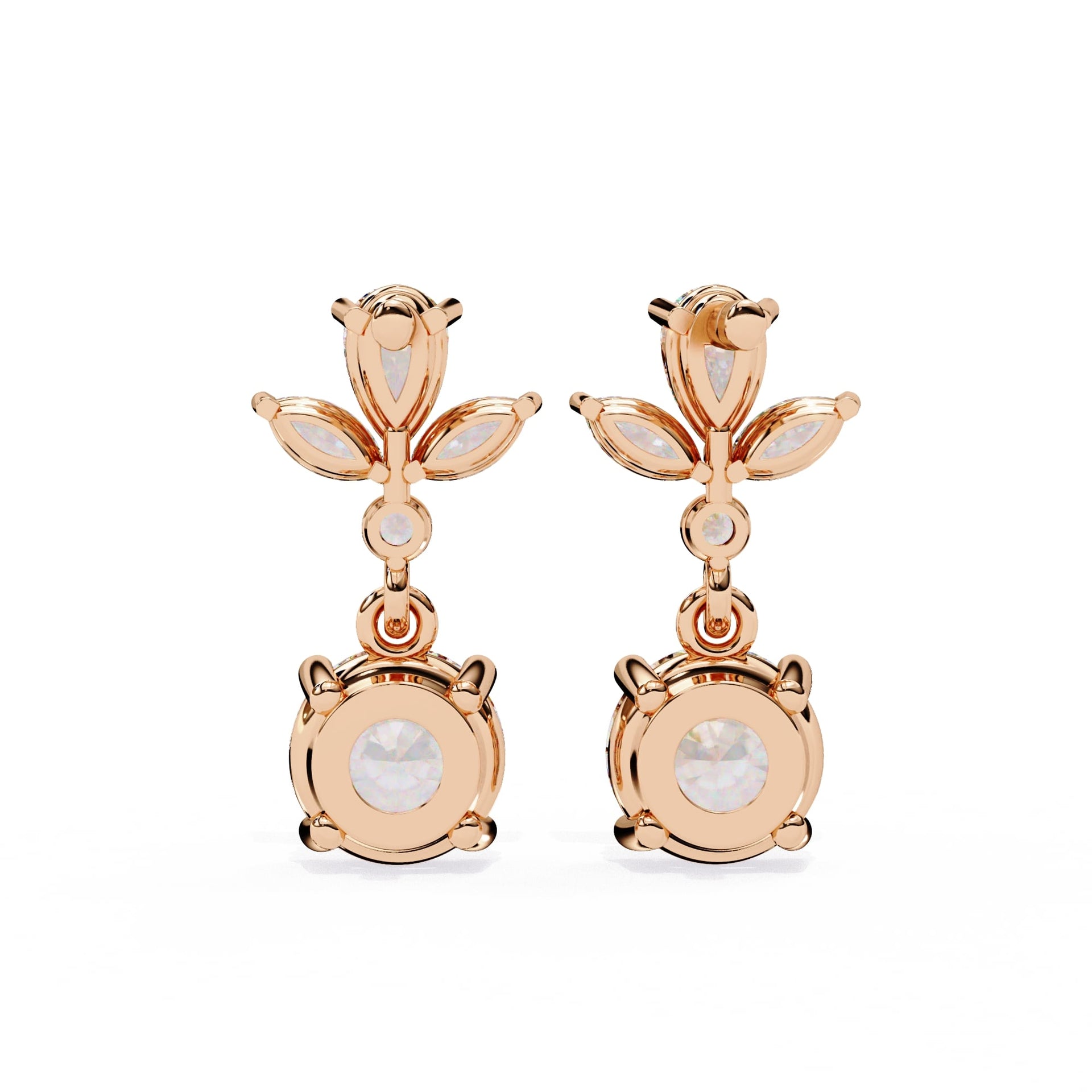 Multi Shape Lab Diamond Dangler Earrings
