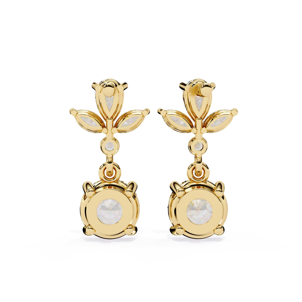 Multi Shape Lab Diamond Dangler Earrings