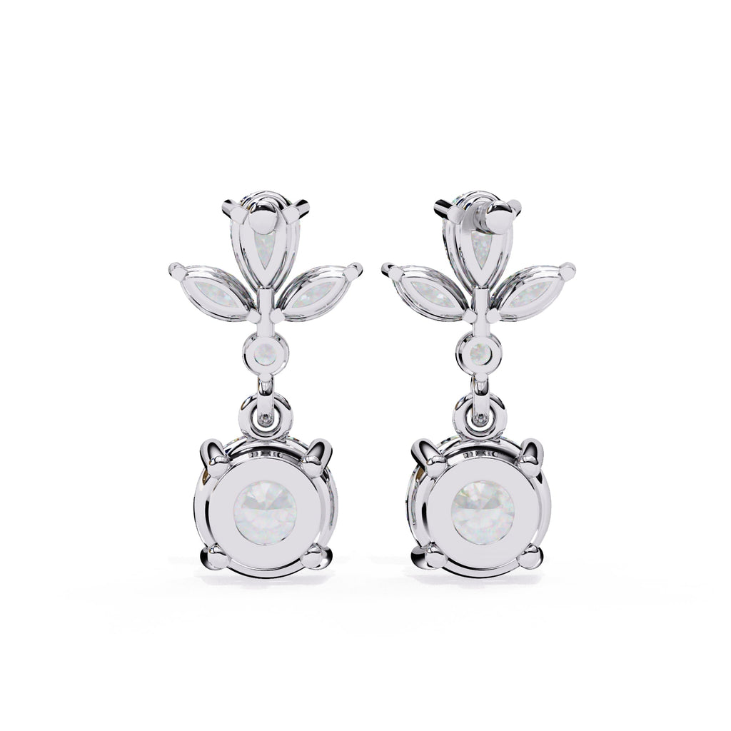 Multi Shape Lab Diamond Dangler Earrings