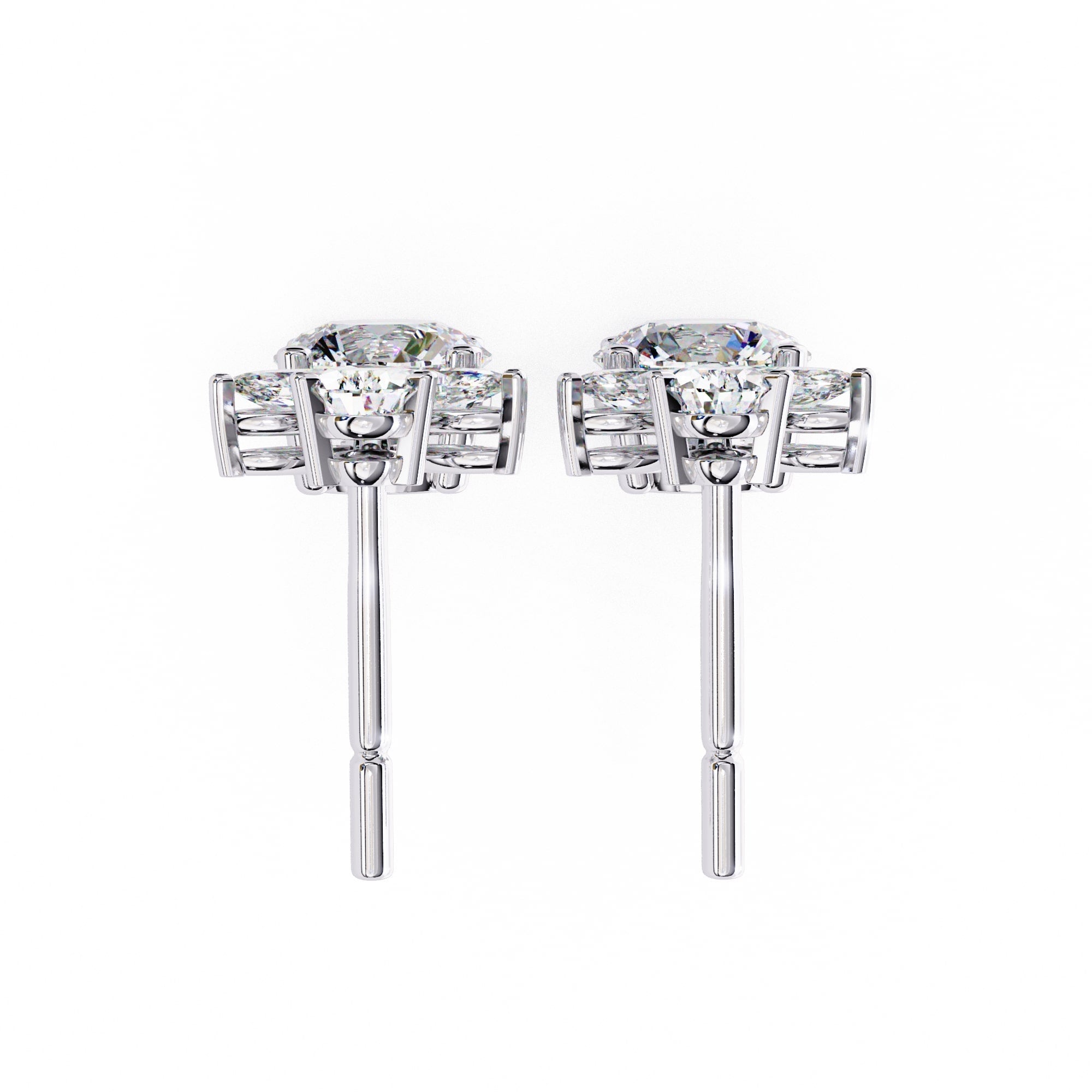 Multi Shape Lab Diamond Dangler Earrings