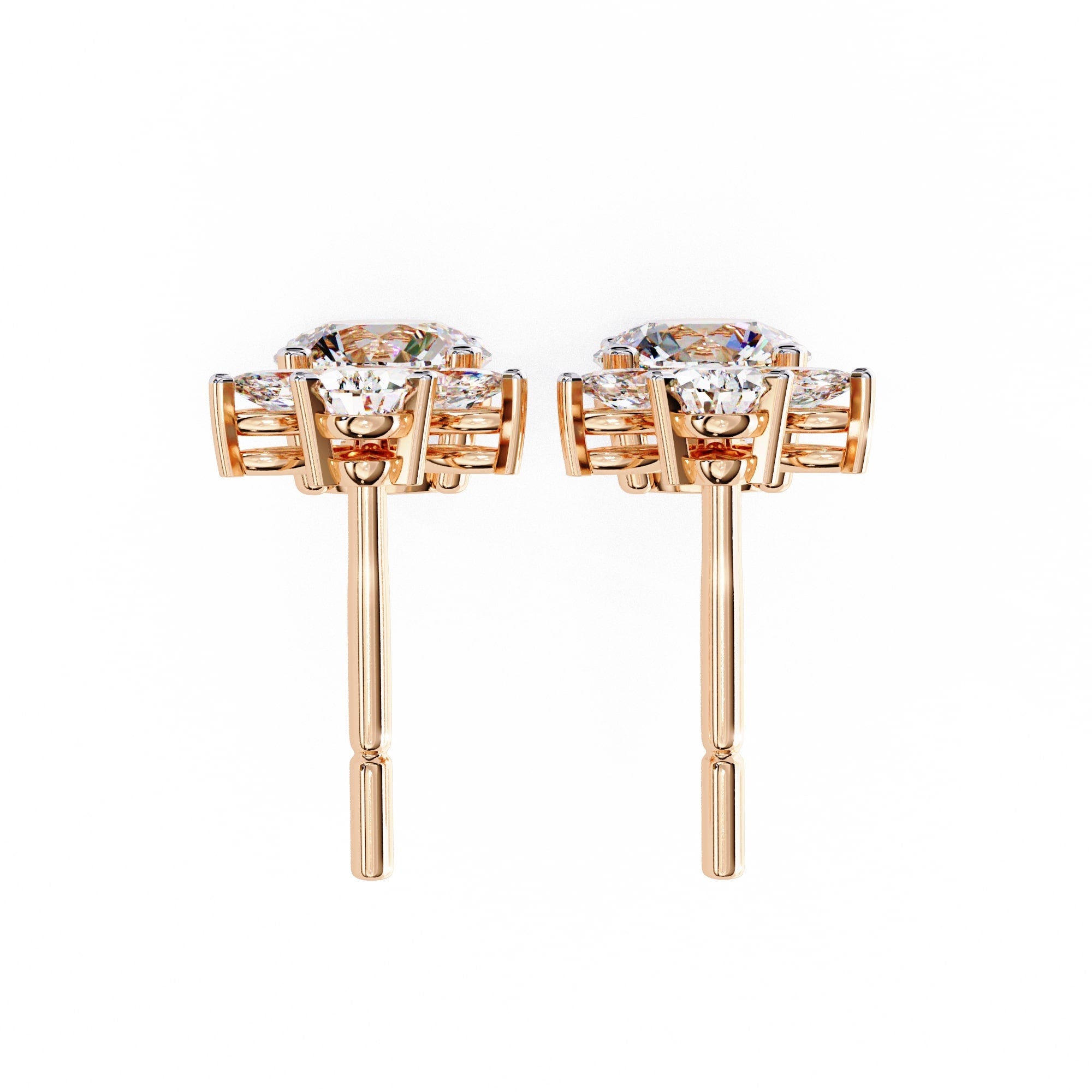 Multi Shape Lab Diamond Dangler Earrings