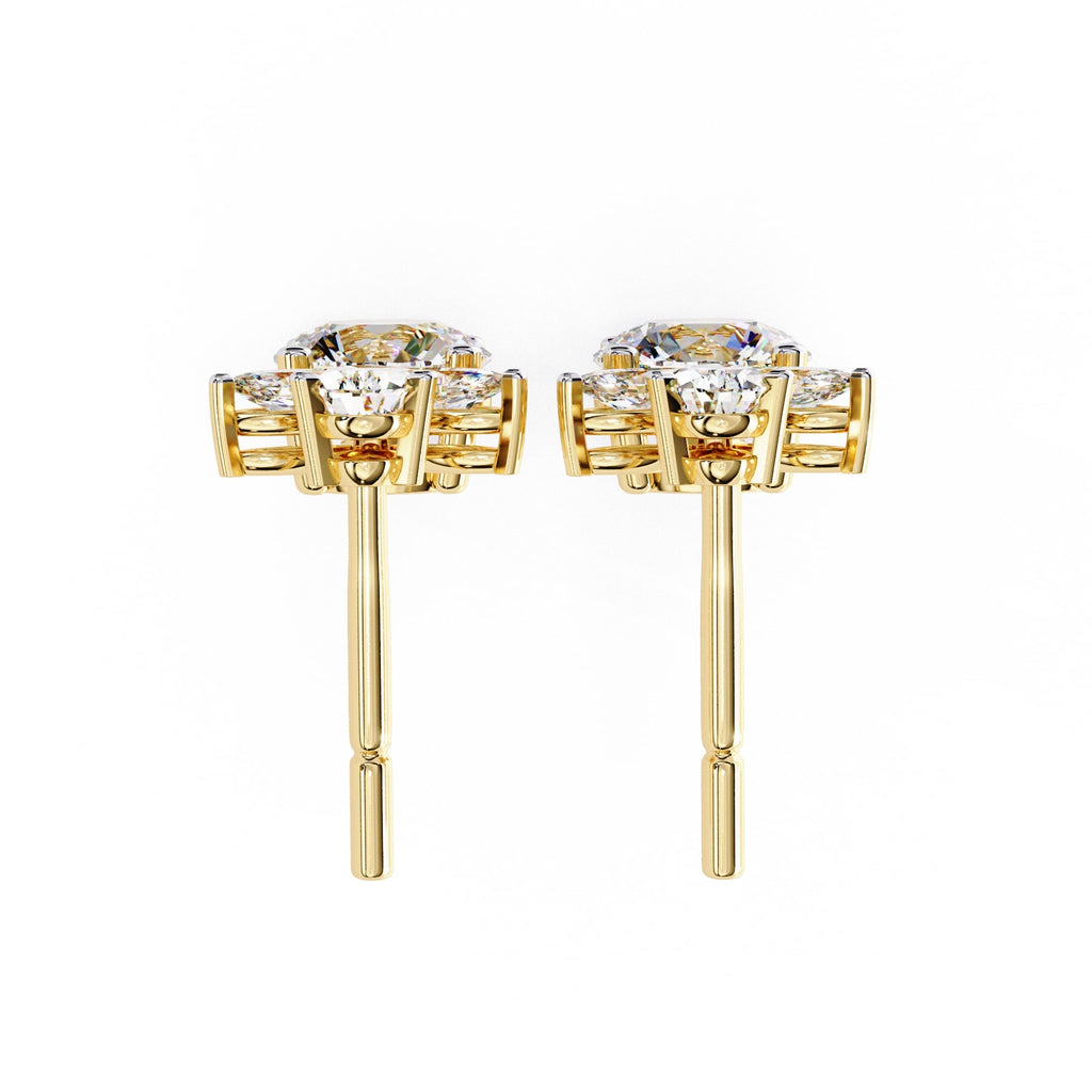 Multi Shape Lab Diamond Dangler Earrings