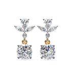 Multi Shape Lab Diamond Dangler Earrings
