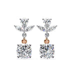 Multi Shape Lab Diamond Dangler Earrings