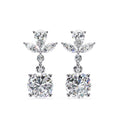 1.17 Carat Multi Shape Lab Diamond Dangler Earrings
