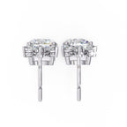 Round And Marquise Cut Diamond Drop Earrings