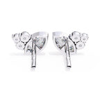 Classic Marquise Diamond Bezel Set Stud Earrings