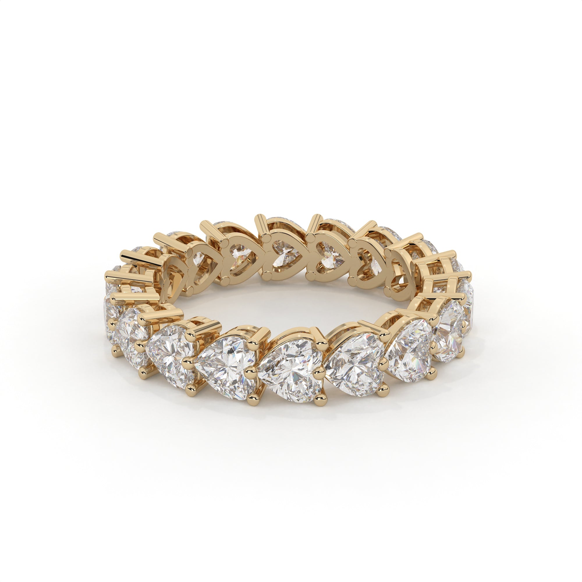 Heart Shape Diamond Full Eternity Anniversary Band