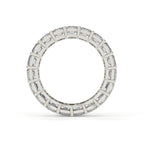 Emerald Diamond Eternity Ring With Prong Setting