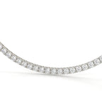 42.50 Carat Round Diamond Tennis Necklace