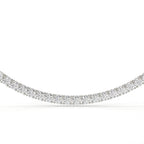 42.50 Carat Round Diamond Tennis Necklace