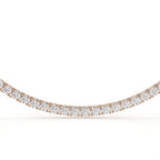 42.50 Carat Round Diamond Tennis Necklace