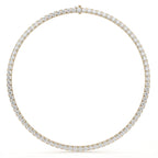 42.50 Carat Round Diamond Tennis Necklace