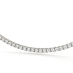 Round Cut Lab Diamond Tennis Necklace