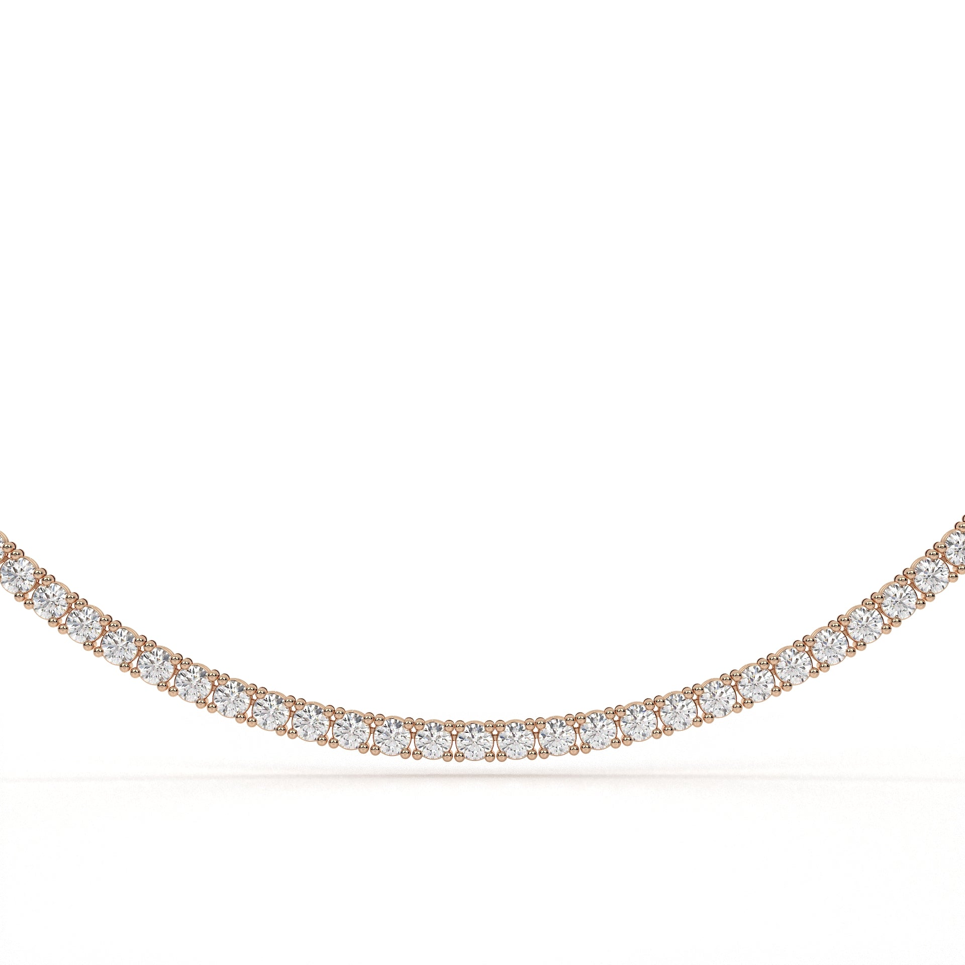 Round Cut Lab Diamond Necklace