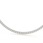 Lab Grown Diamond Round Cut Tennis Necklace