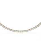 Lab Grown Diamond Round Cut Tennis Necklace