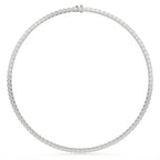 Lab Grown Diamond Round Cut Tennis Necklace