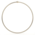 Lab Grown Diamond Round Cut Tennis Necklace