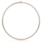 Lab Grown Diamond Round Cut Tennis Necklace