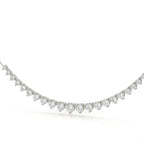 Modern Round Cut Diamond Necklace For Women