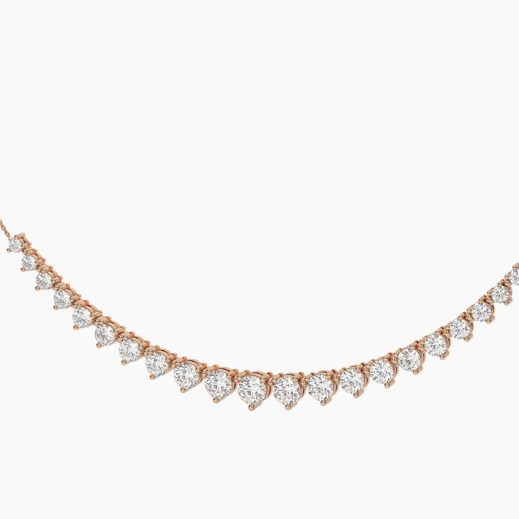 7.9 Carat Modern Round Cut Diamond Necklace For Women