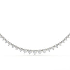 Modern Round Cut Diamond Necklace For Women