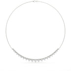 Modern Round Cut Diamond Necklace For Women