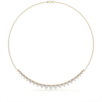 Modern Round Cut Diamond Necklace For Women