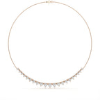 Modern Round Cut Diamond Necklace For Women