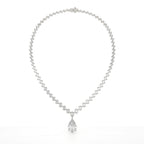 Pear And Oval Lab Grown Diamond Drop Necklace