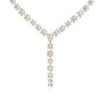 Multi Shape Lab Grown Diamond Y Necklace