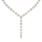 Multi Shape Lab Grown Diamond Y Necklace