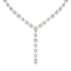 Multi Shape Lab Grown Diamond Y Necklace
