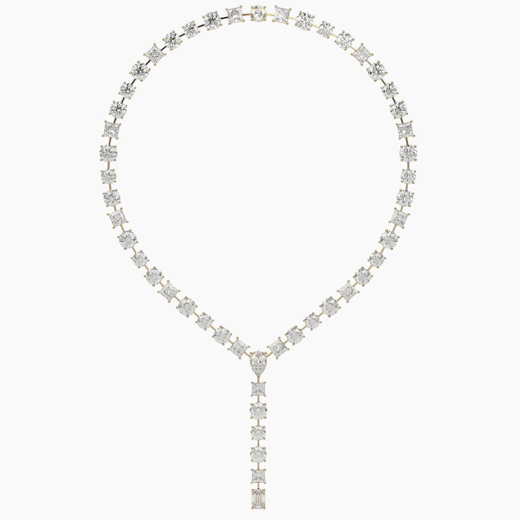 32.5 Carat Multi Shape Lab Grown Diamond Y Necklace