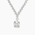 50 Carat Multi Shape Lab Diamond Drop Necklace