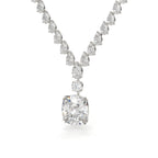 Multi Shape Lab Diamond Drop Necklace