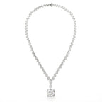 Multi Shape Lab Diamond Drop Necklace