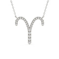 1 Carat Round Diamond Aries Zodiac Sign Pendant