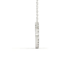 Cancer Zodiac Sign Round Cut Diamond Pendant