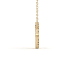 Cancer Zodiac Sign Round Cut Diamond Pendant