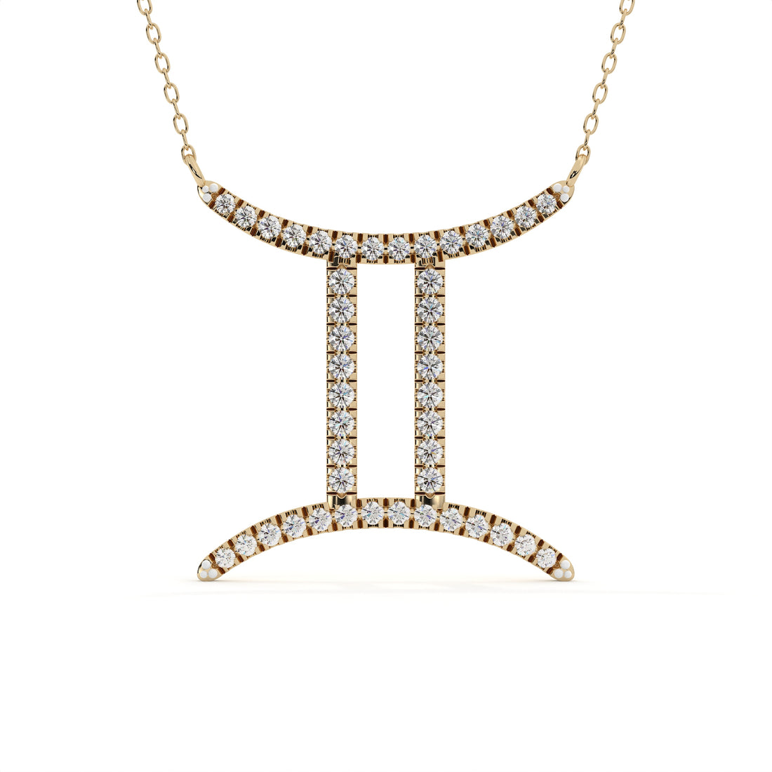 1 Carat Gemini Zodiac Sign Lab Grown Diamond Pendant