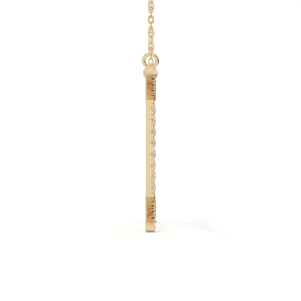 Gemini Zodiac Sign Lab Grown Diamond Pendant