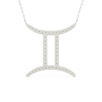Gemini Zodiac Sign Lab Grown Diamond Pendant