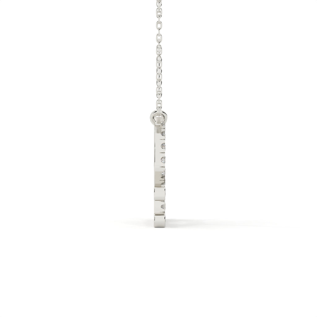 1 Carat Round Cut Diamond Libra Zodiac Sign Pendant