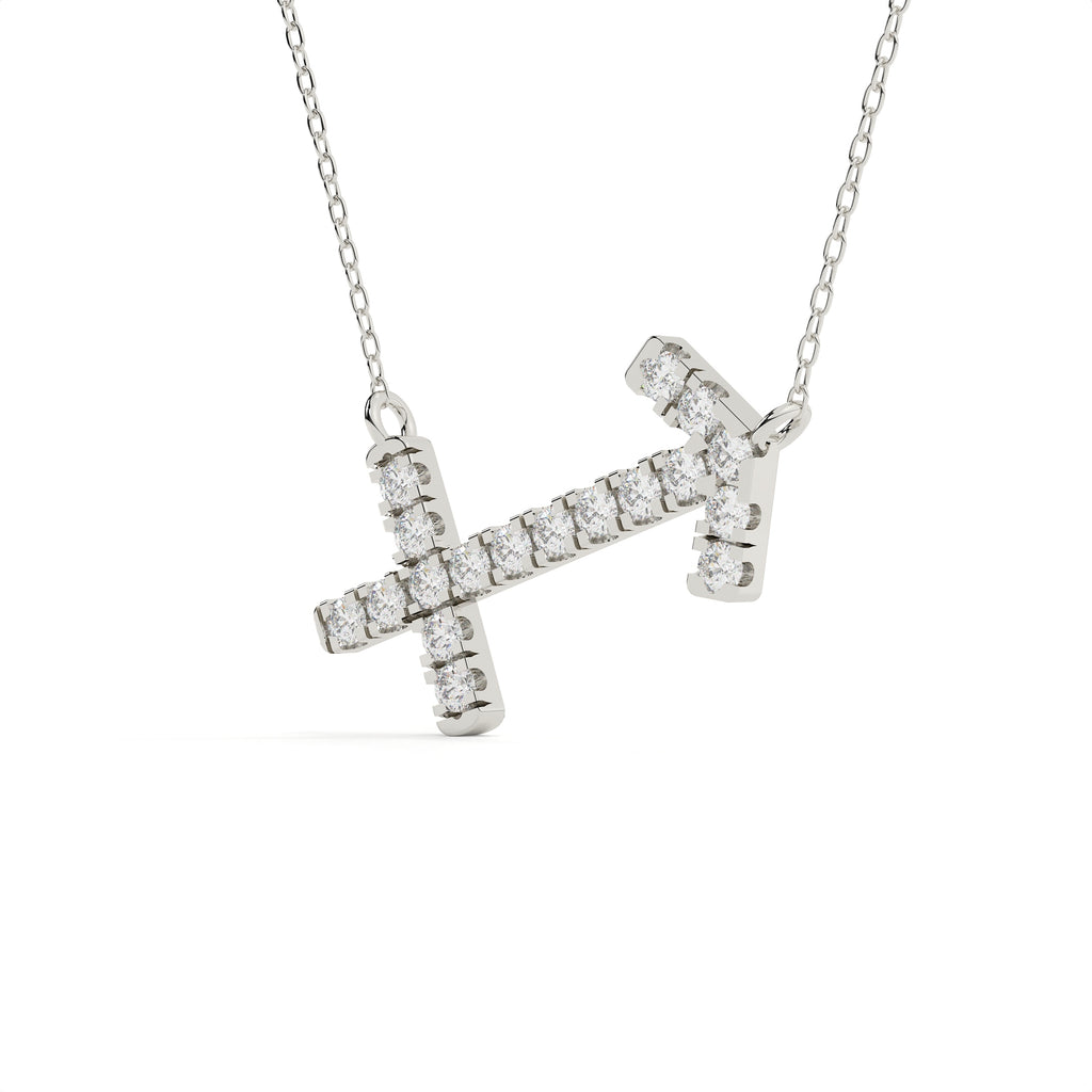 1 Carat Sagittarius Zodiac Sign Round Lab Diamond Pendant